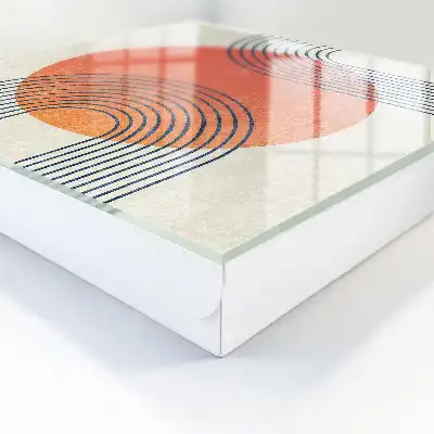 Wall mounted key cabinet Geometric lines in a unique style