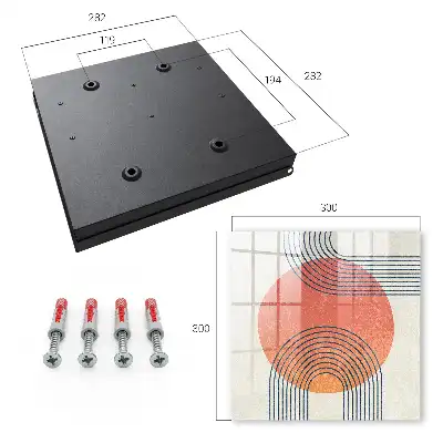Wall mounted key cabinet Geometric lines in a unique style