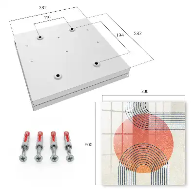 Wall mounted key cabinet Geometric lines in a unique style