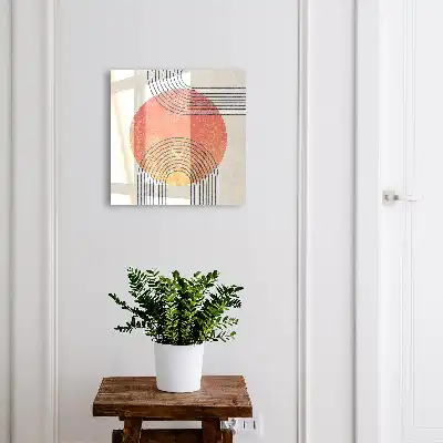 Wall mounted key cabinet Geometric lines in a unique style