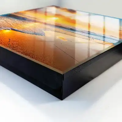 Wall mounted key box Ocean sunset