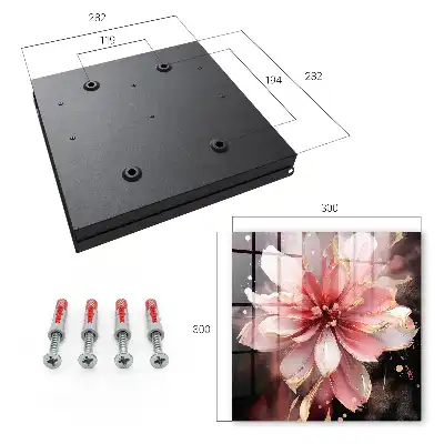 Key box for home Pink Cream Rose Flower