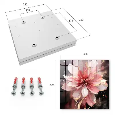 Key box for home Pink Cream Rose Flower