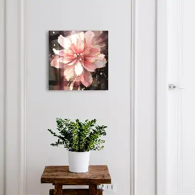 Key box for home Pink Cream Rose Flower