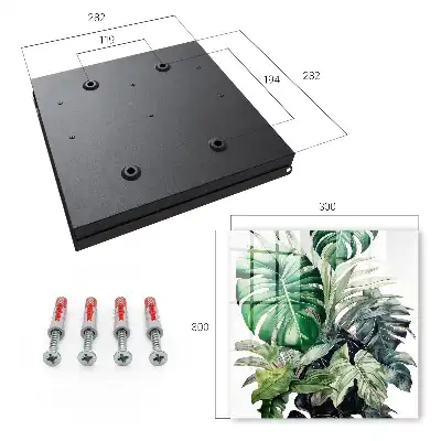 Decorative key box Exotic tropical leaves
