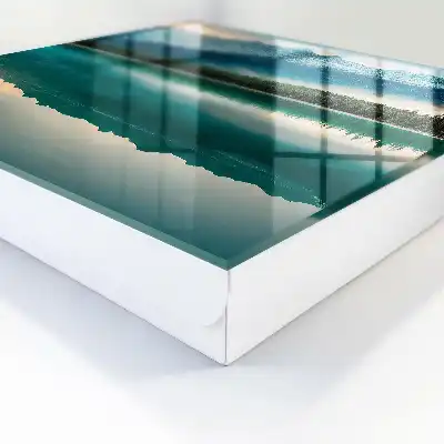 Wall mounted key box Mountain reflection on the water surface