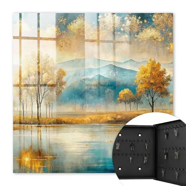 Decorative key box Autumn harmony beautiful ocean