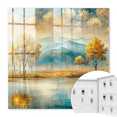 Decorative key box Autumn harmony beautiful ocean
