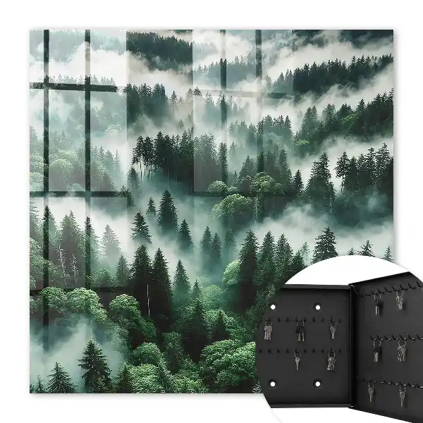 Key box for home Misty forest, the charm of silence