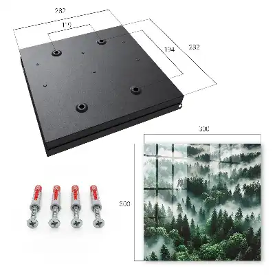 Key box for home Misty forest, the charm of silence
