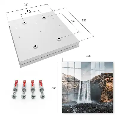 Decorative key box The power of nature on rocky cliffs