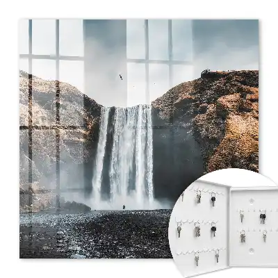 Decorative key box The power of nature on rocky cliffs