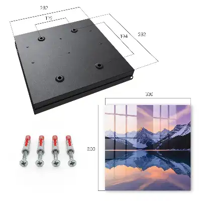 Wall mounted key cabinet Mountain world time