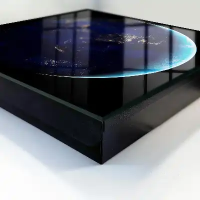 Wall mounted key box Night space earth at night