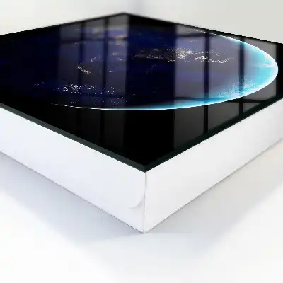 Wall mounted key box Night space earth at night