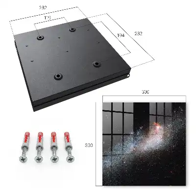 Wall mounted key cabinet The Galactic Mystery of the Blackness of Space