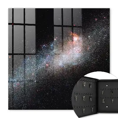 Wall mounted key cabinet The Galactic Mystery of the Blackness of Space