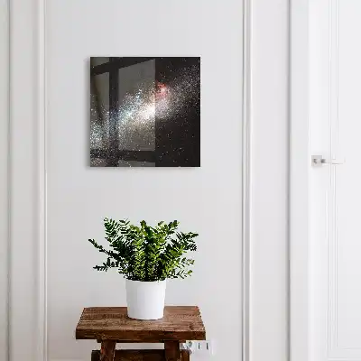 Wall mounted key cabinet The Galactic Mystery of the Blackness of Space