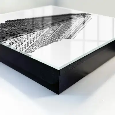 Decorative key box High architecture in black and white