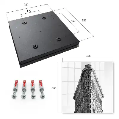 Decorative key box High architecture in black and white