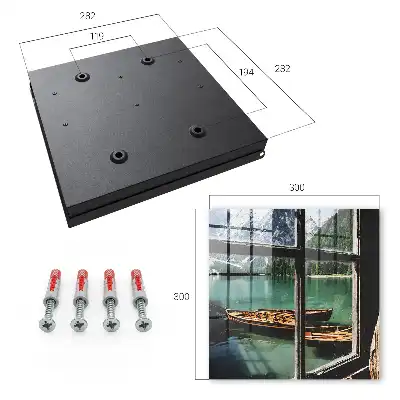 Key cabinet Lake mountains boats window