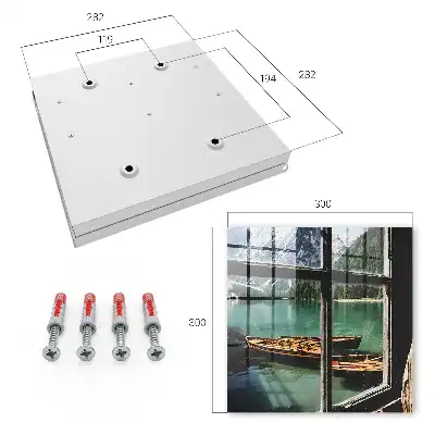 Key cabinet Lake mountains boats window