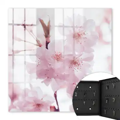 Wall mounted key box Cherry blossoms full of harmony