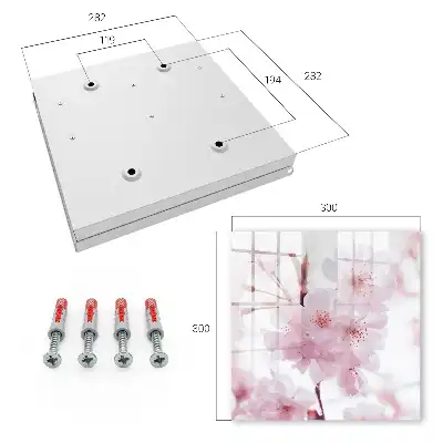 Wall mounted key box Cherry blossoms full of harmony