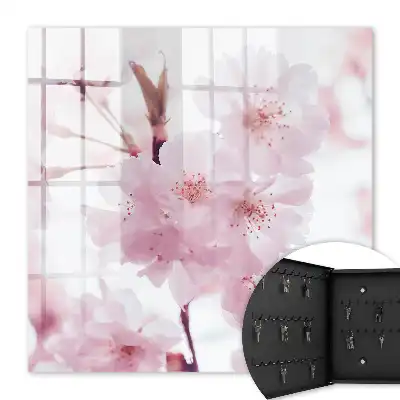 Wall mounted key box Cherry blossoms full of harmony