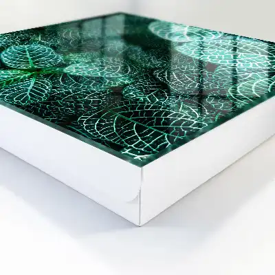 Decorative key box Green patterns of harmonious composition