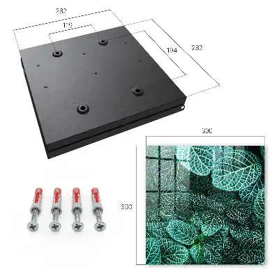Decorative key box Green patterns of harmonious composition