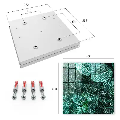 Decorative key box Green patterns of harmonious composition