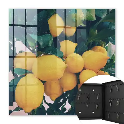 Wall mounted key box Green leaves