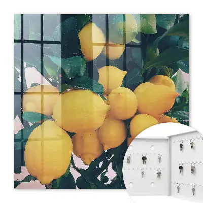 Wall mounted key box Green leaves