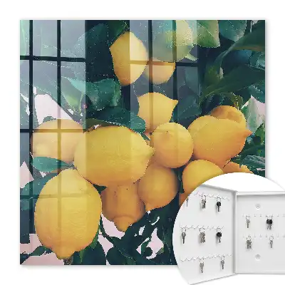 Wall mounted key box Green leaves
