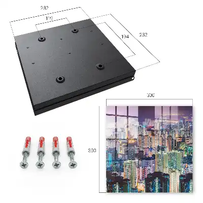 Key box for home City night of skyscraper lights