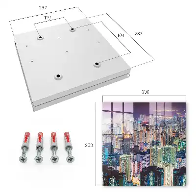 Key box for home City night of skyscraper lights