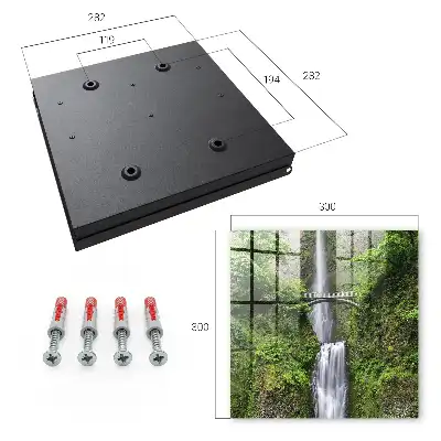 Wall mounted key cabinet Natural harmony surrounded by greenery