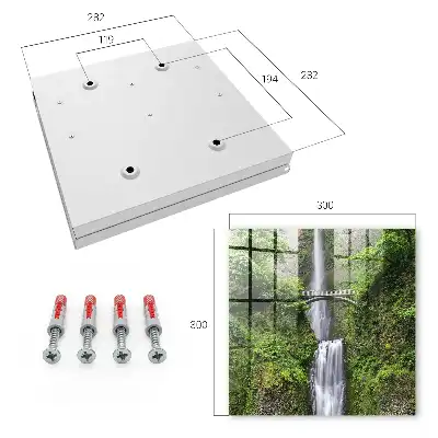 Wall mounted key cabinet Natural harmony surrounded by greenery
