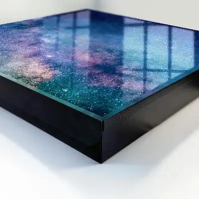 Wall mounted key box A cosmic night full of stars