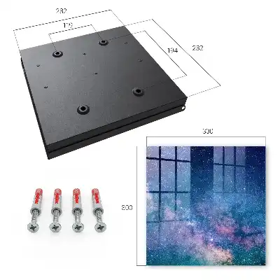 Wall mounted key box A cosmic night full of stars