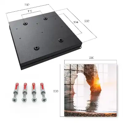 Wall mounted key box Rock Arch Sunrise