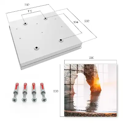 Wall mounted key box Rock Arch Sunrise