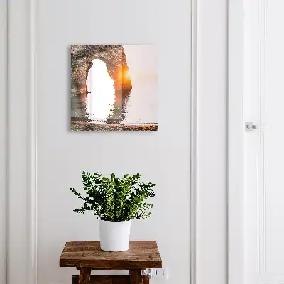 Wall mounted key box Rock Arch Sunrise