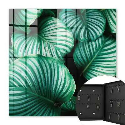 Key box for home Green leaf structure