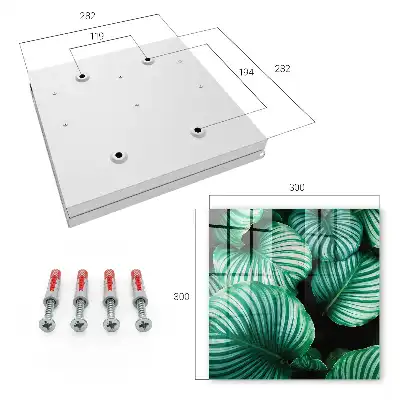 Key box for home Green leaf structure
