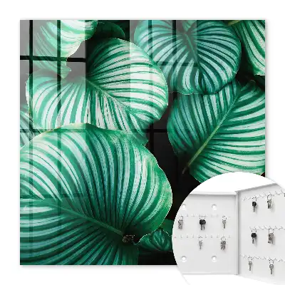 Key box for home Green leaf structure
