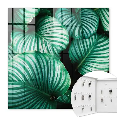 Key box for home Green leaf structure