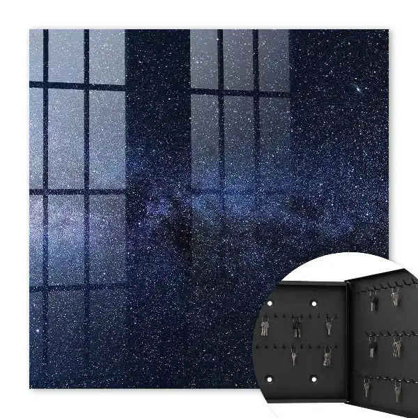 Key cabinet The night sky gives the impression of infinity
