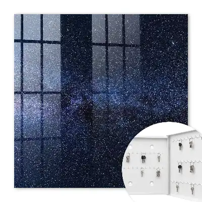 Key cabinet The night sky gives the impression of infinity